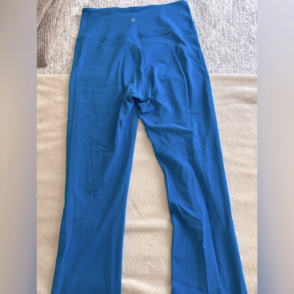 High-Rise Boot Cut Active Pants in Bright Blue